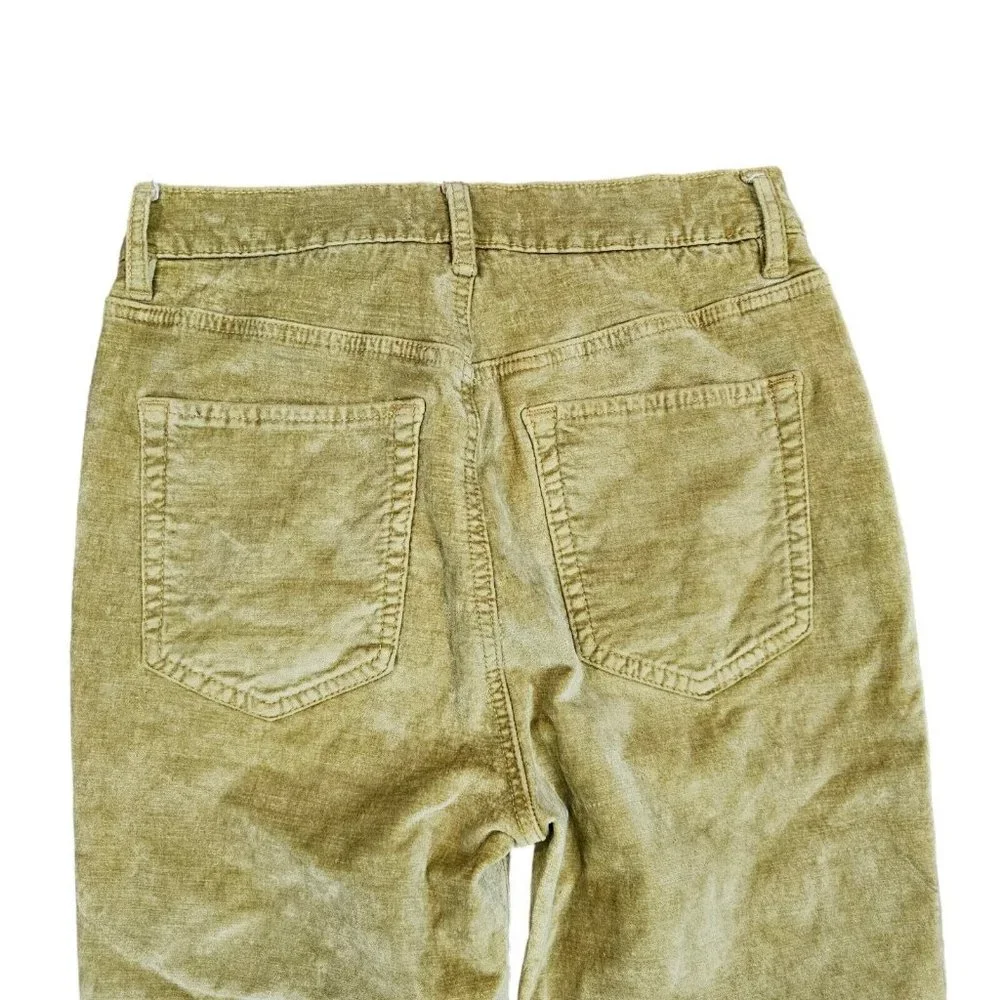 Free People Sz‎ 28 High Rise Velvet Skinny Pants High Waisted Cyndi Retro Style